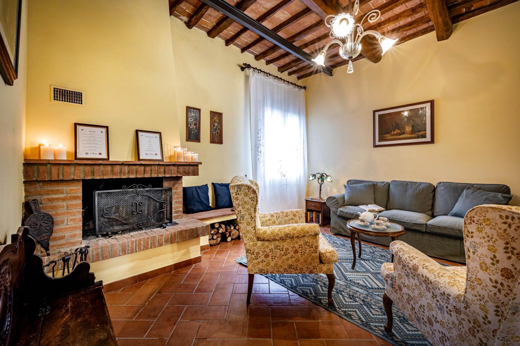 Casale Il Fontanellino - Country House Near Florence 圣米尼亚托 外观 照片